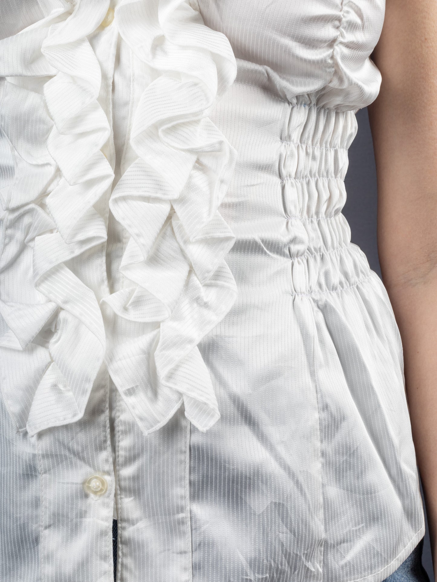 The White Ruffled Cami