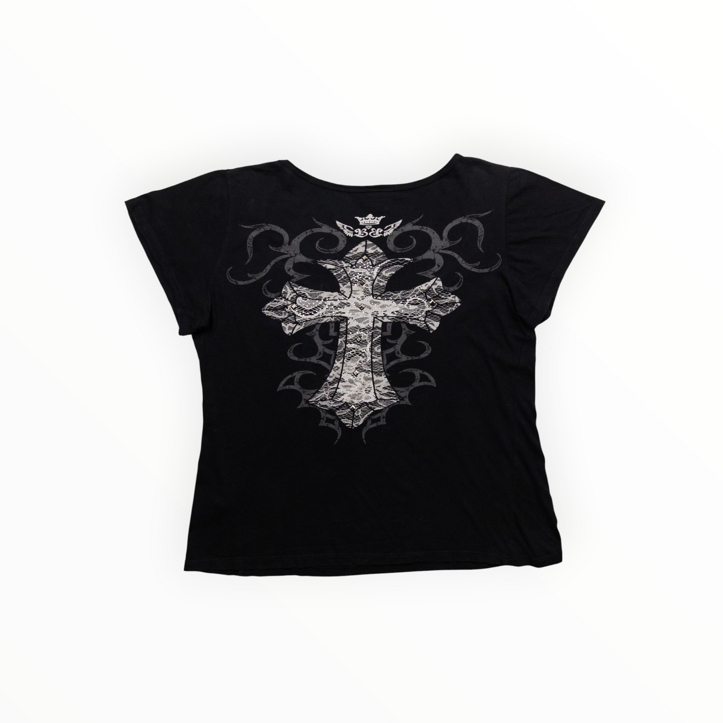 ¨The Cross¨ Diamond Baby Tee
