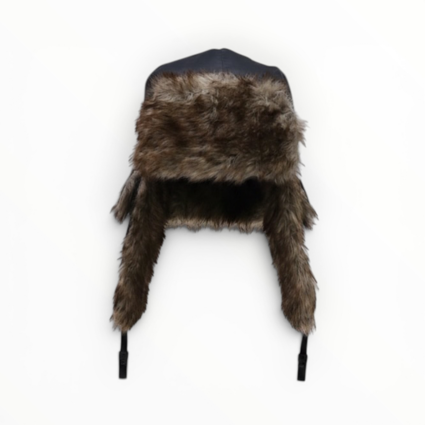 Reworked Fur Hat Black