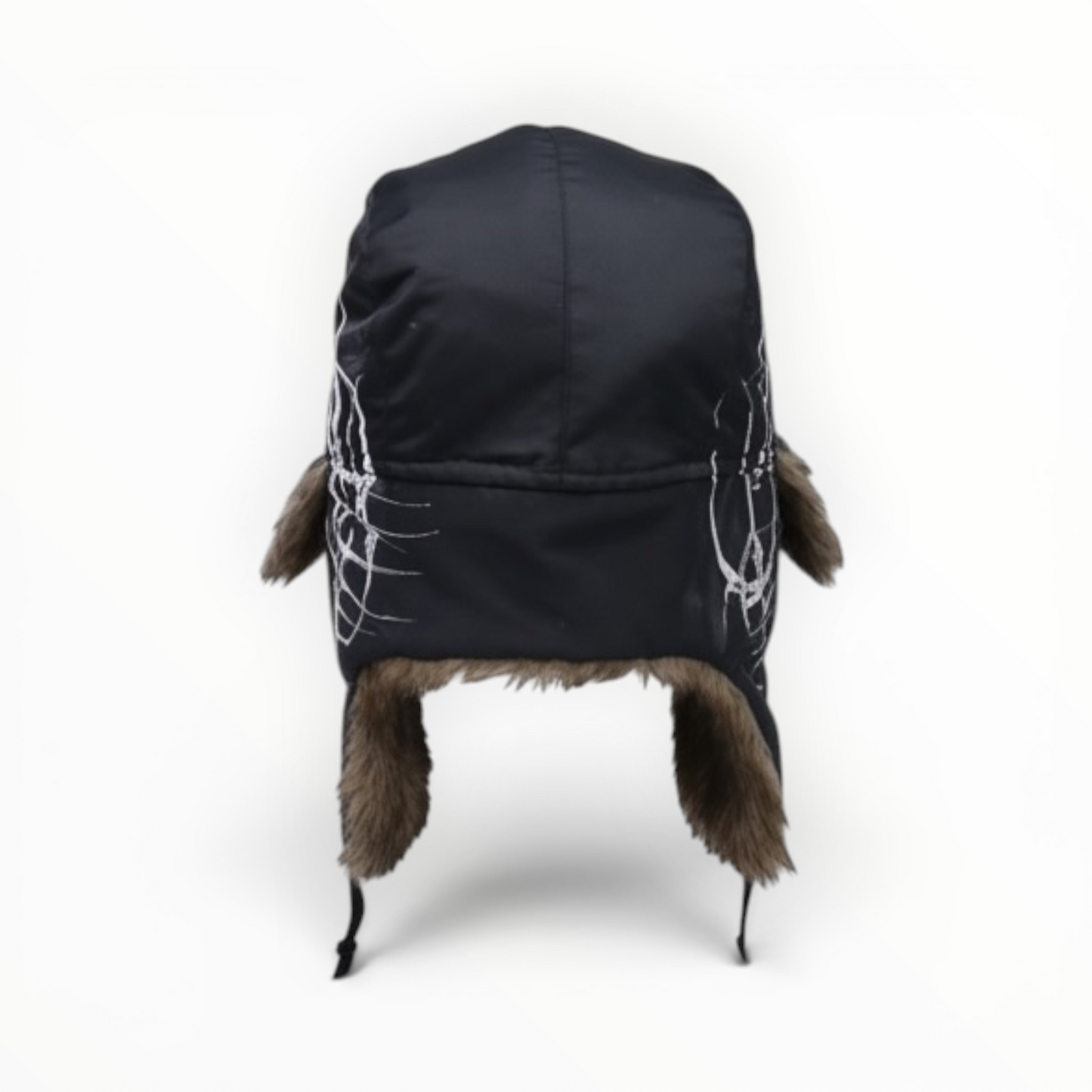 Reworked Fur Hat Black