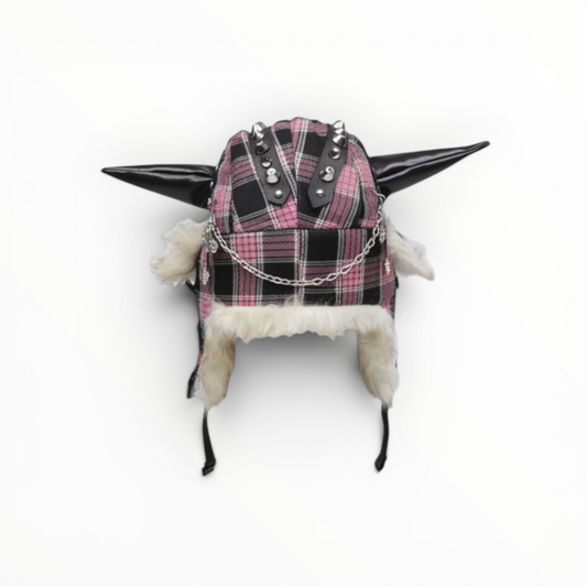 Reworked Fur Hat Pink