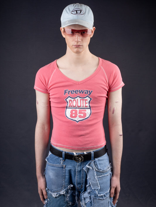 Diesel Pink Route 85 Top