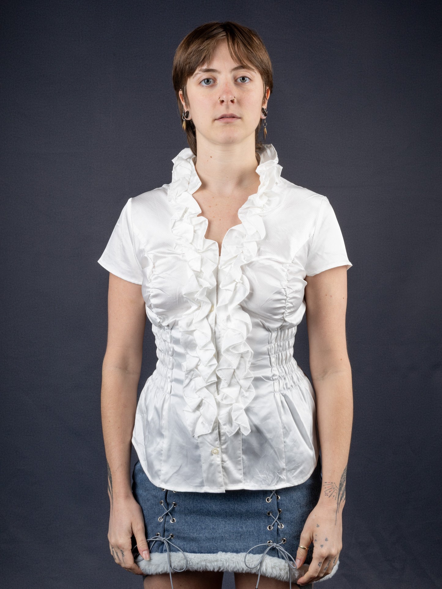 The White Ruffled Cami