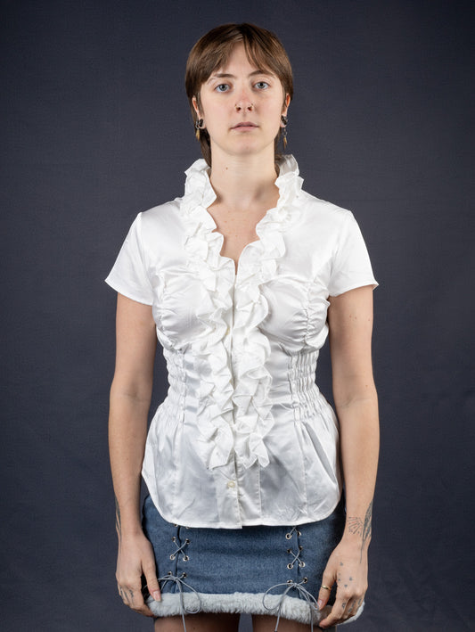 The White Ruffled Cami