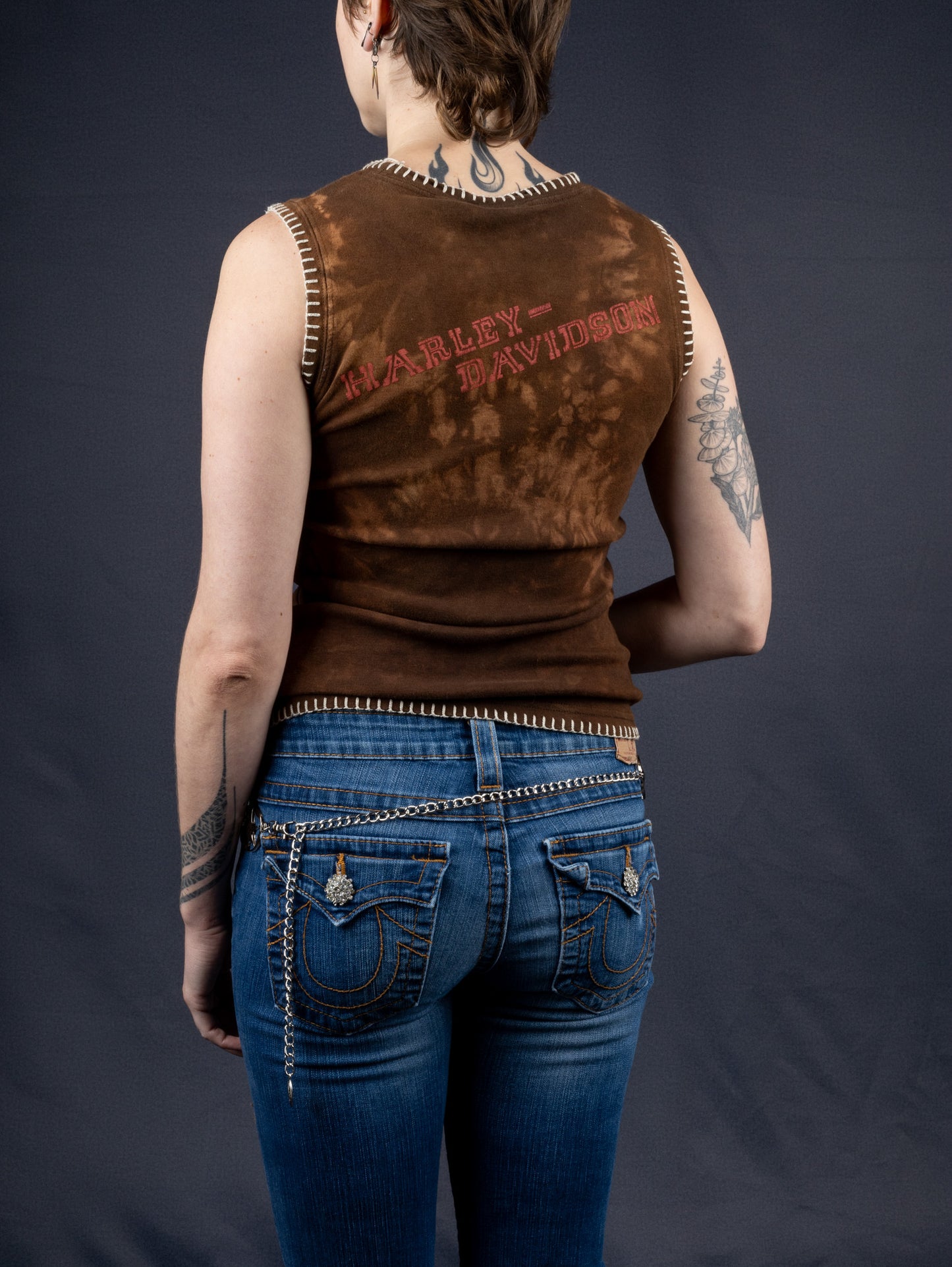 Harley Davidson Brown Eagle Tank Top