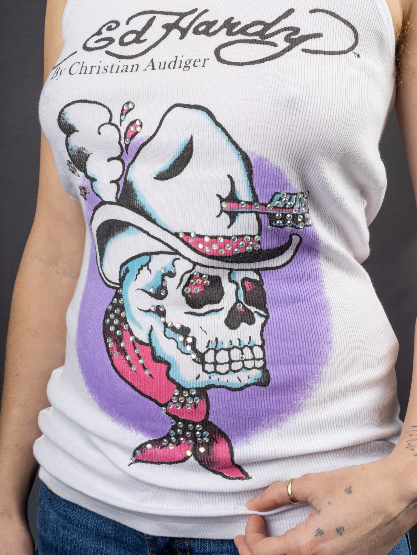 Ed Hardy Who Killed the Cowboy? Tank Top