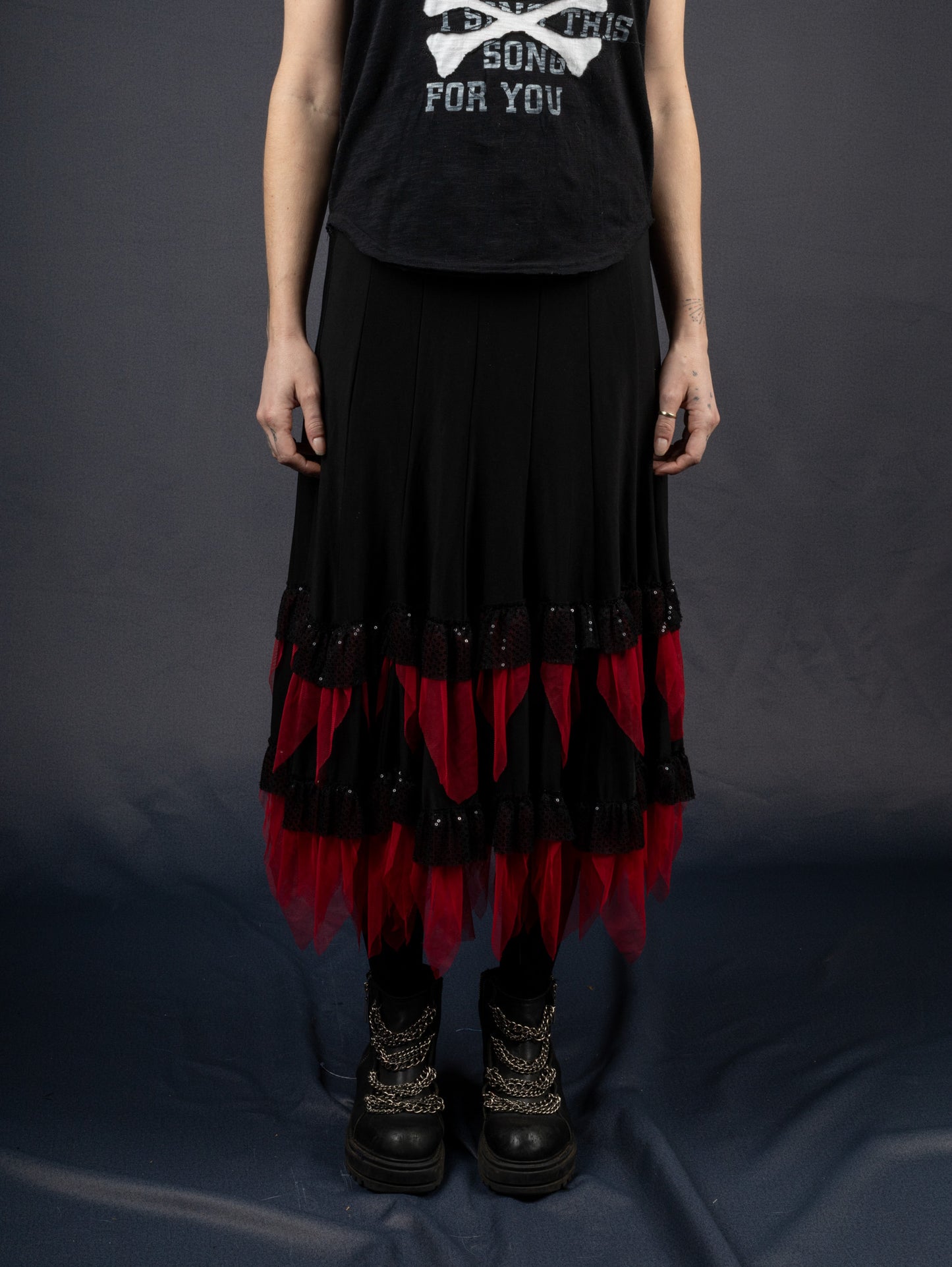 Layered Strokes B&R Skirt