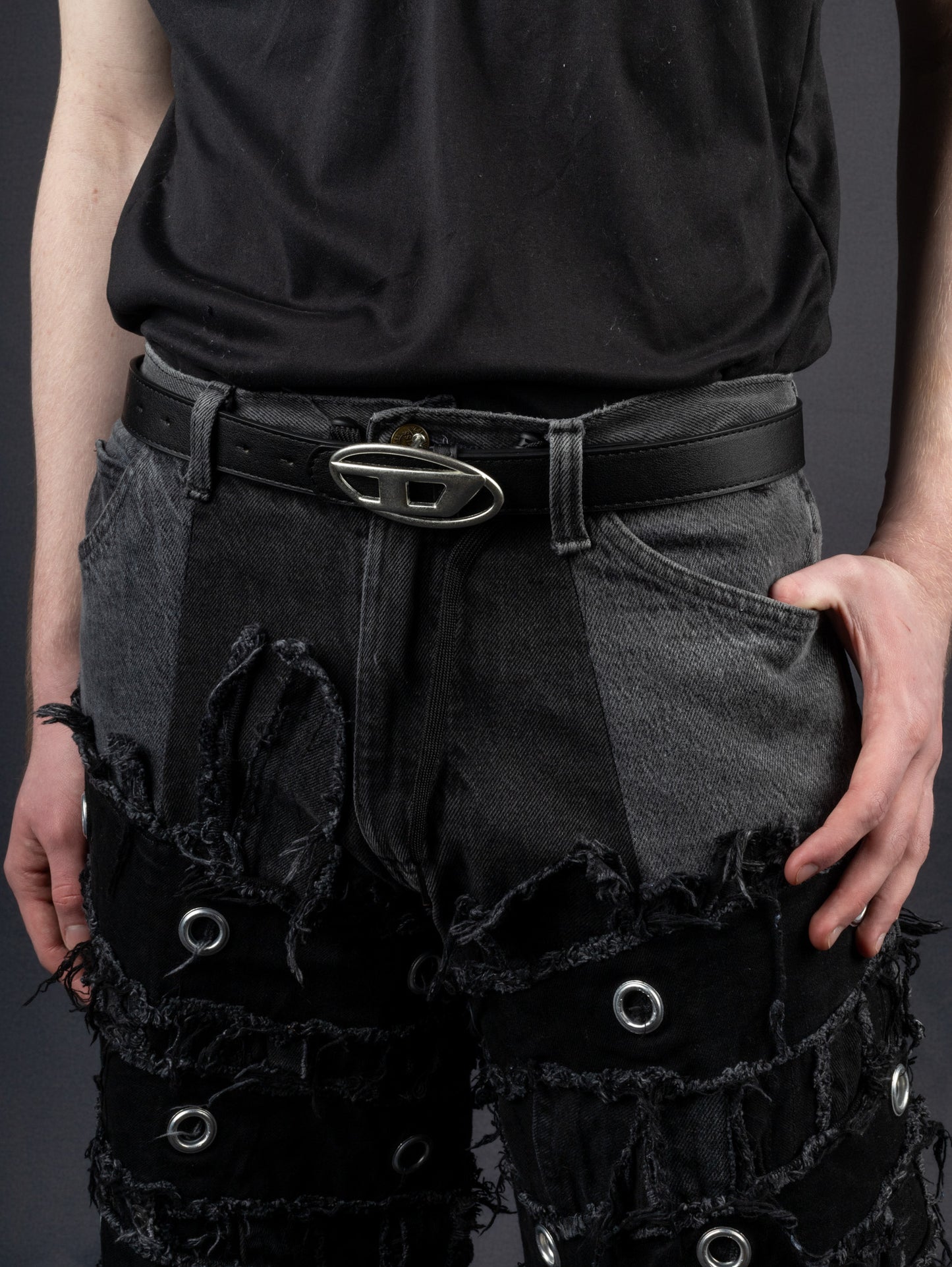 Grommets Baggy Pants