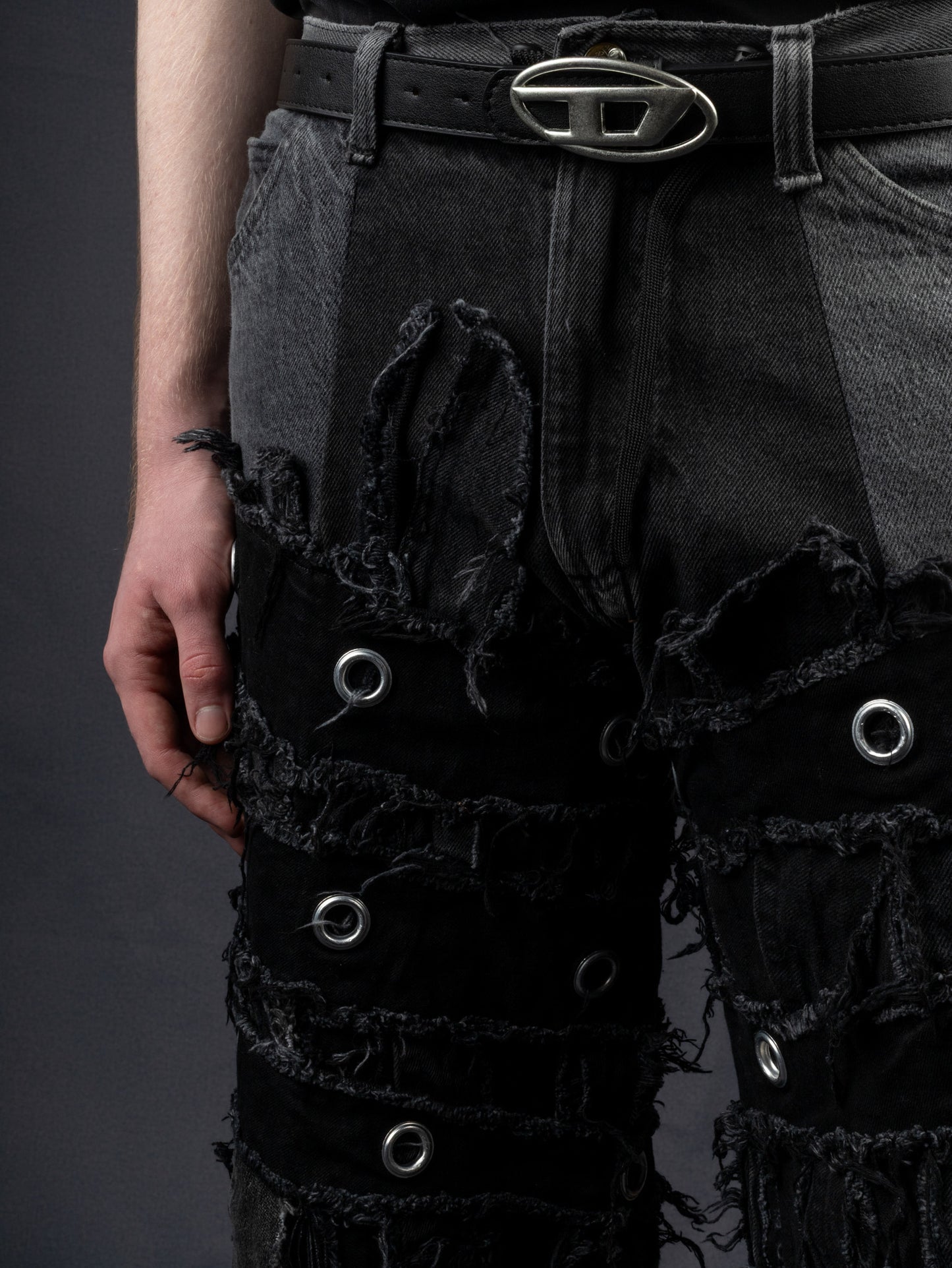 Grommets Baggy Pants