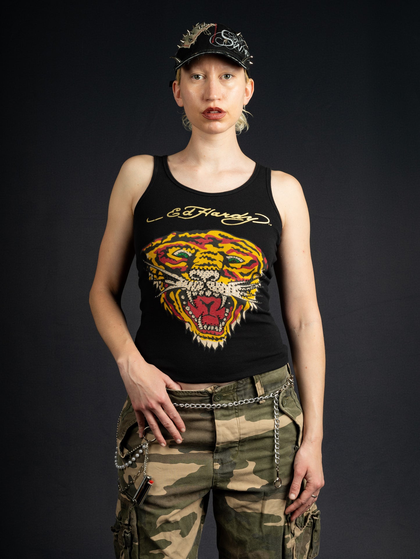 Ed Hardy Tiger Tank Top black