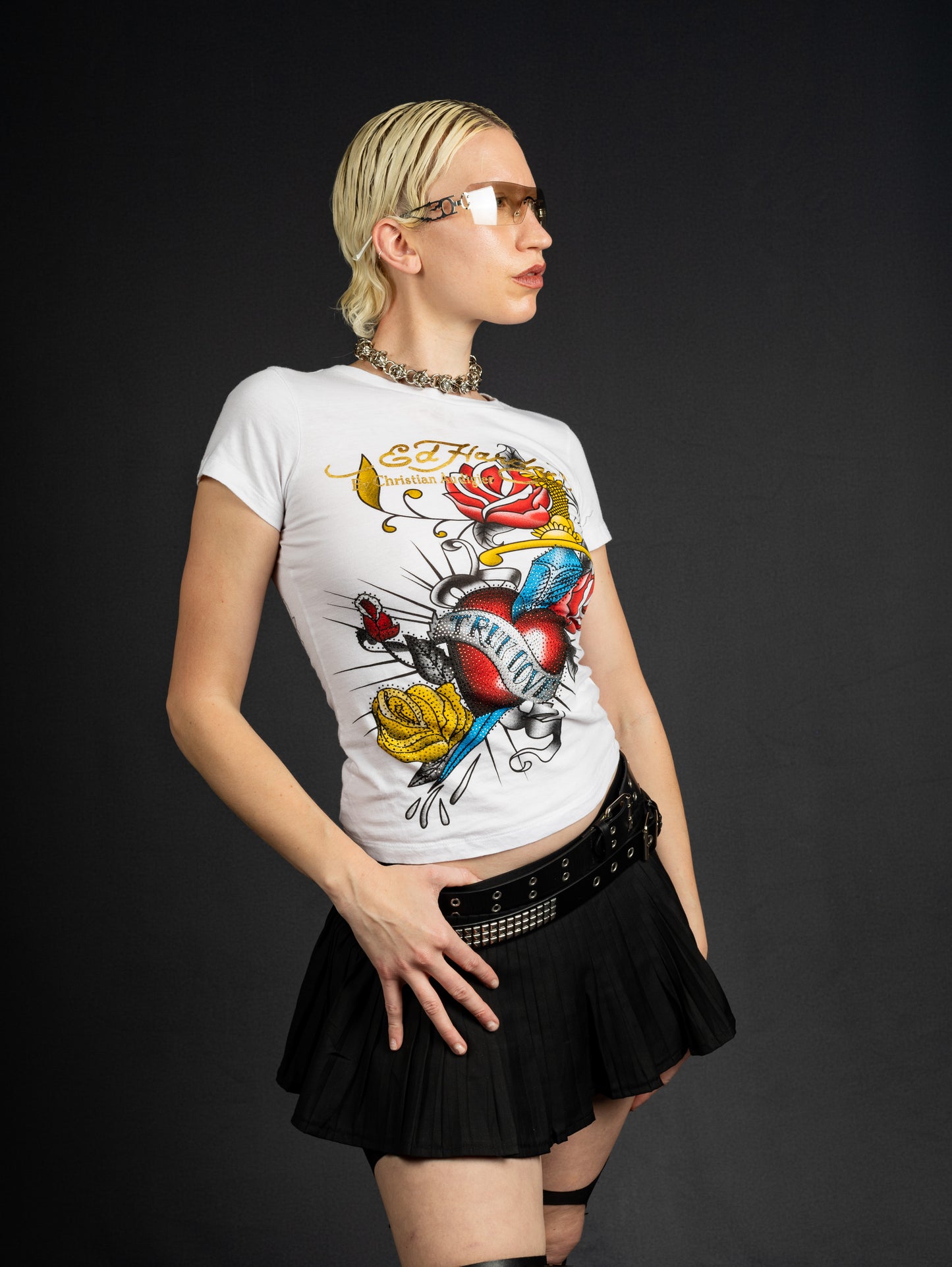 Ed Hardy Broken Hearth top